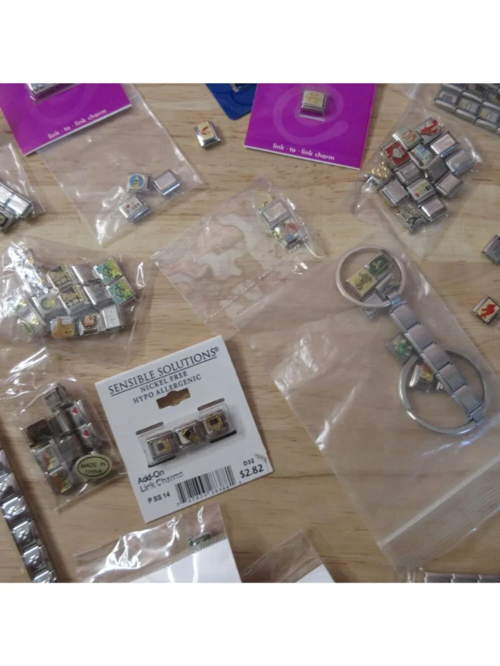 Huge Lot of 350+ Add-A-Link Charms Plus Durable Organizing Case